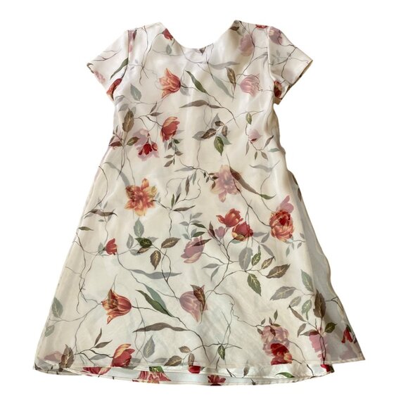 Jessica Howard Floral A-Line Dress Short Sleeve Size 6 Tall - Picture 2 of 8